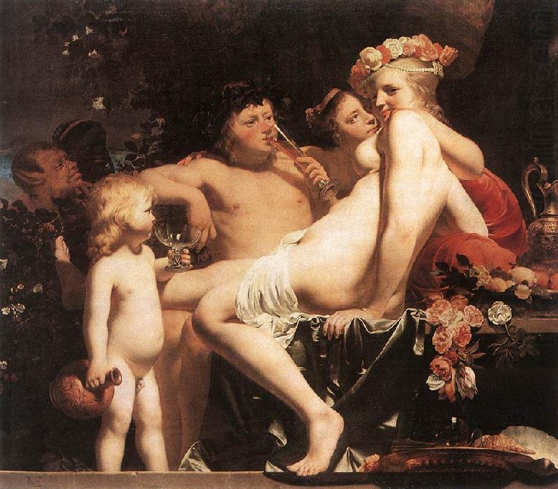 Bacchus with Two Nymphs and Cupid fg, EVERDINGEN, Caesar van